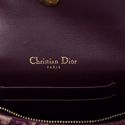 Christian Dior Oblique Saddle Belt Bag Bordeaux 6 of 11