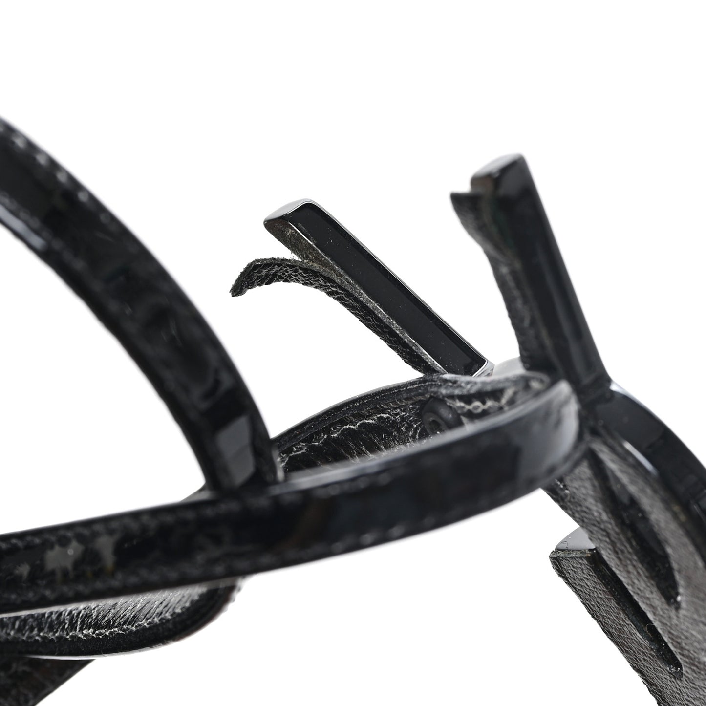 Patent Cassandra 100 Ankle Strap Sandals 38.5 Black