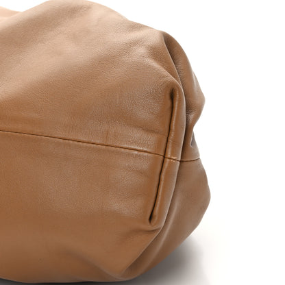 Bottega Veneta Smooth Butter Calf The Pouch Oversized Clutch Teak 7 of 9