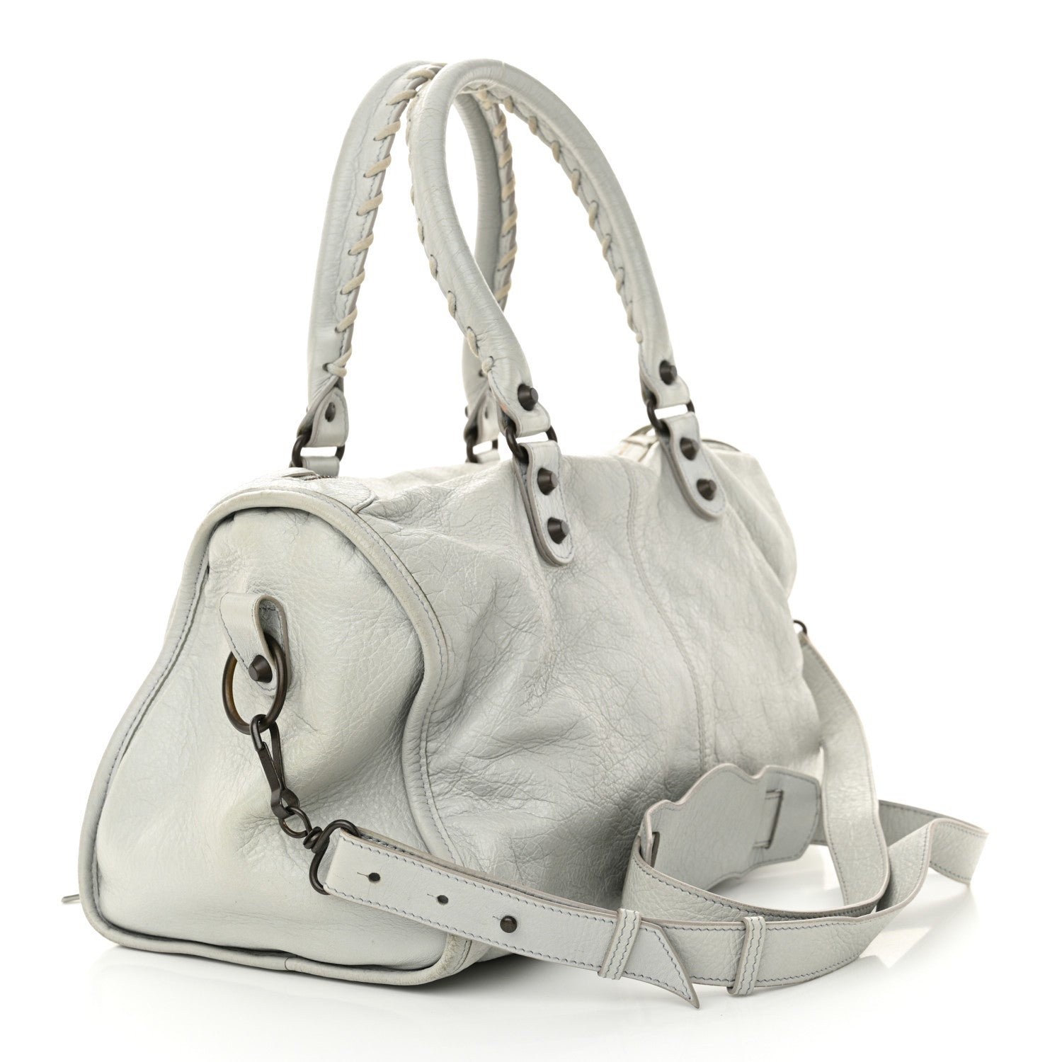 Balenciaga Agneau Classic Hardware Maxi Twiggy Gris Glace 3 of 18