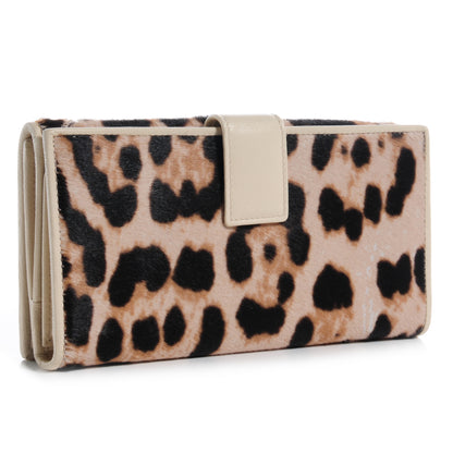 Saint Laurent Pony Hair Leopard Muse Wallet 3 of 9