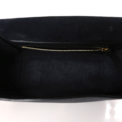 Lanvin Grained Calfskin Box Messenger Bag Navy 4 of 8