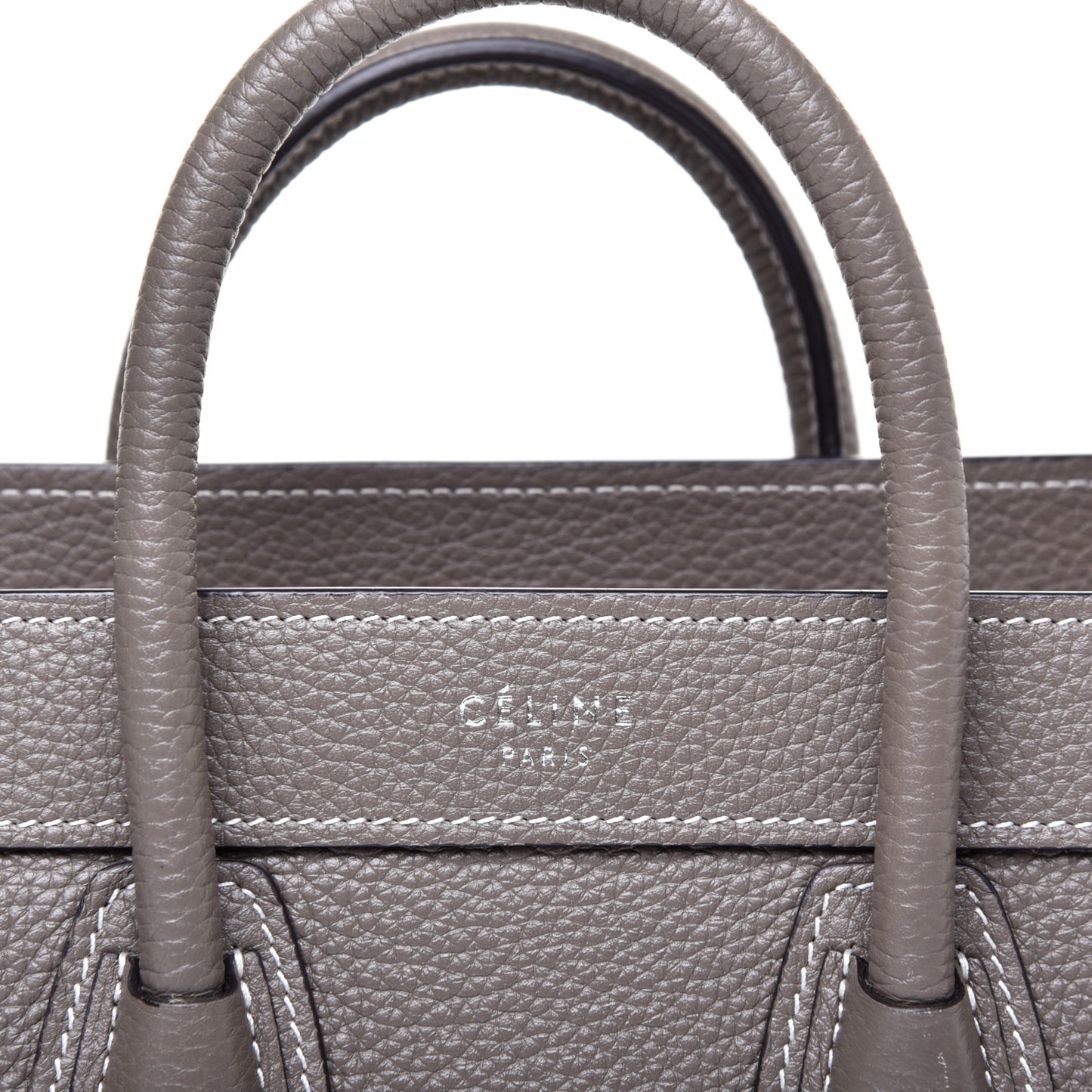Drummed Calfskin Nano Luggage Souris