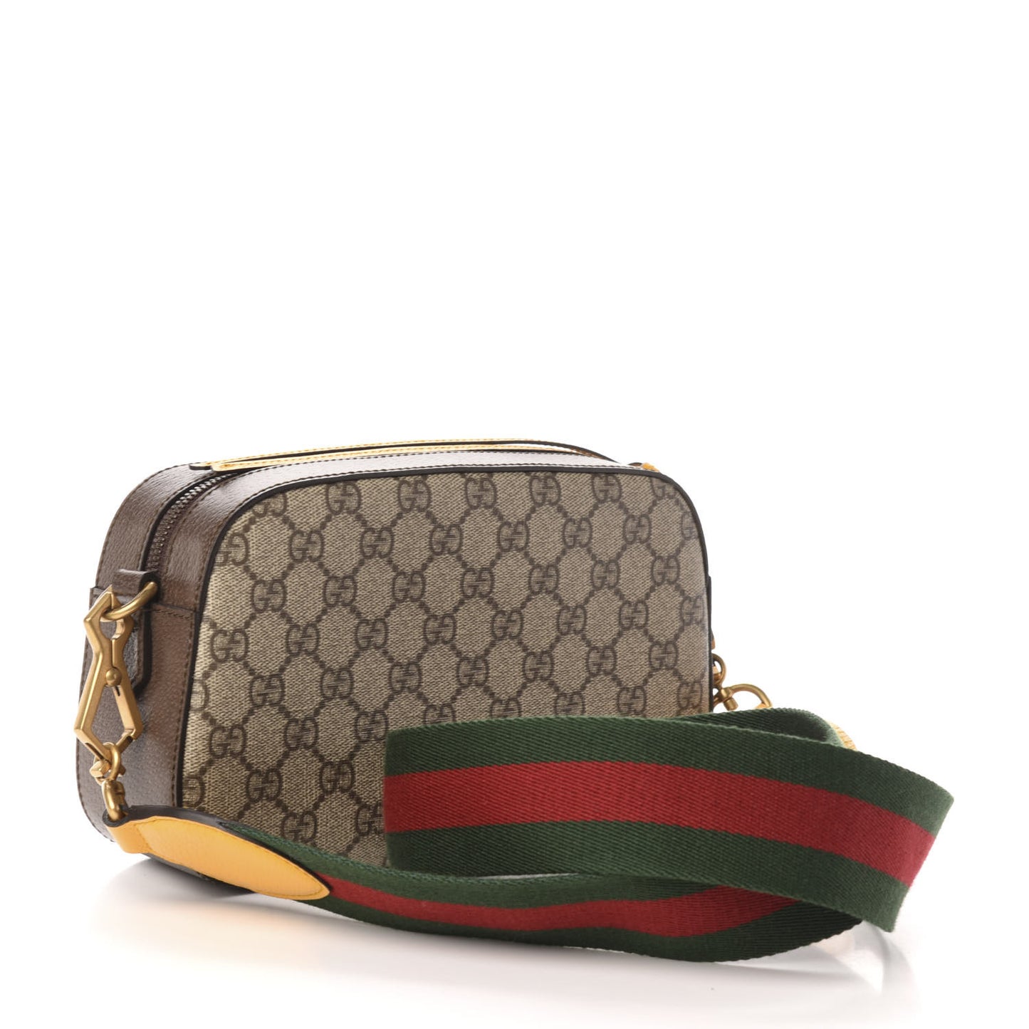 GG Supreme Monogram Web Neo Vintage Shoulder Bag Beige New Acero Crop