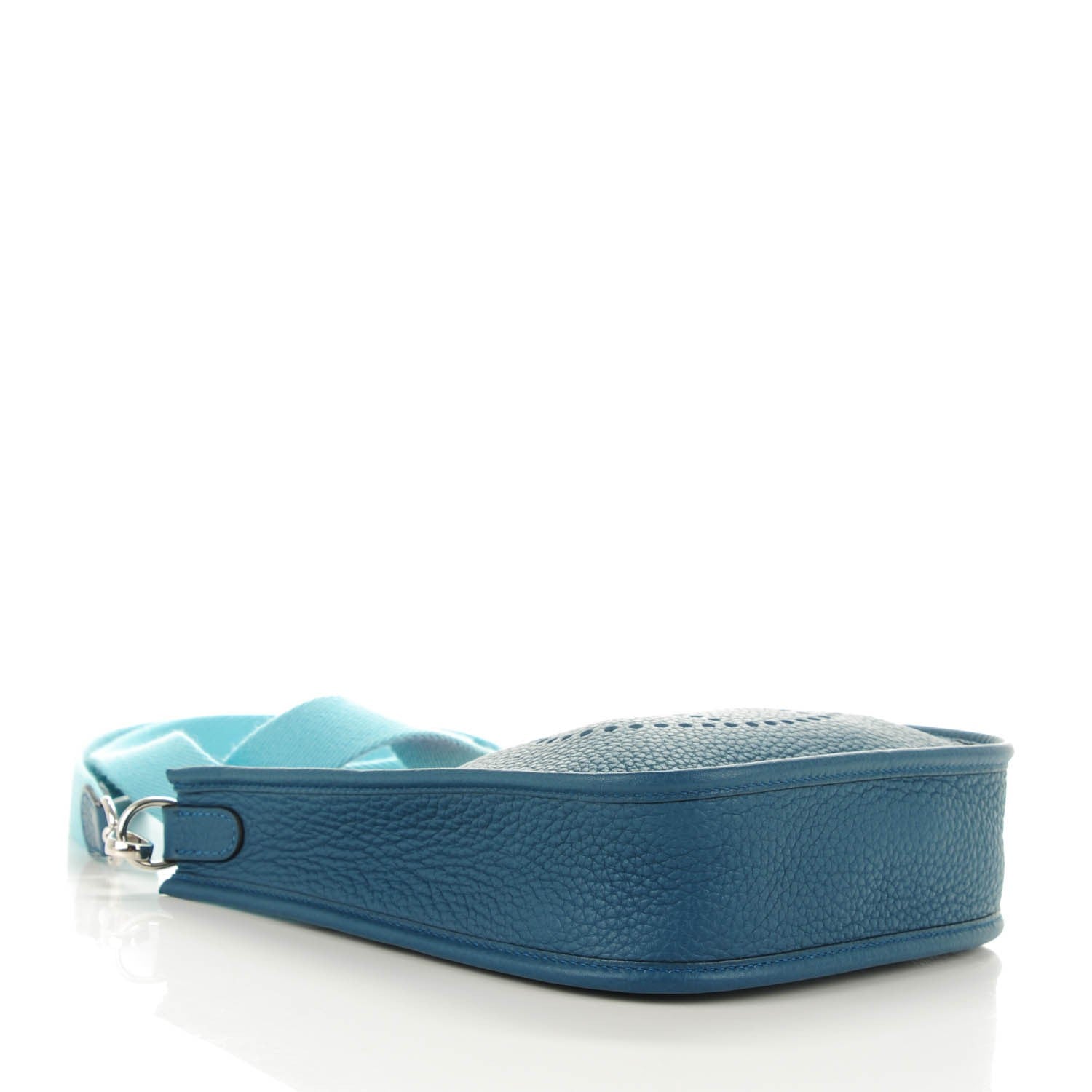 Hermes Taurillon Clemence Amazone Evelyne TPM Colvert Bleu Atoll 4 of 12