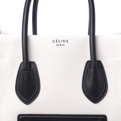 Celine Washed Canvas Medium Phantom Luggage White 9 of 9