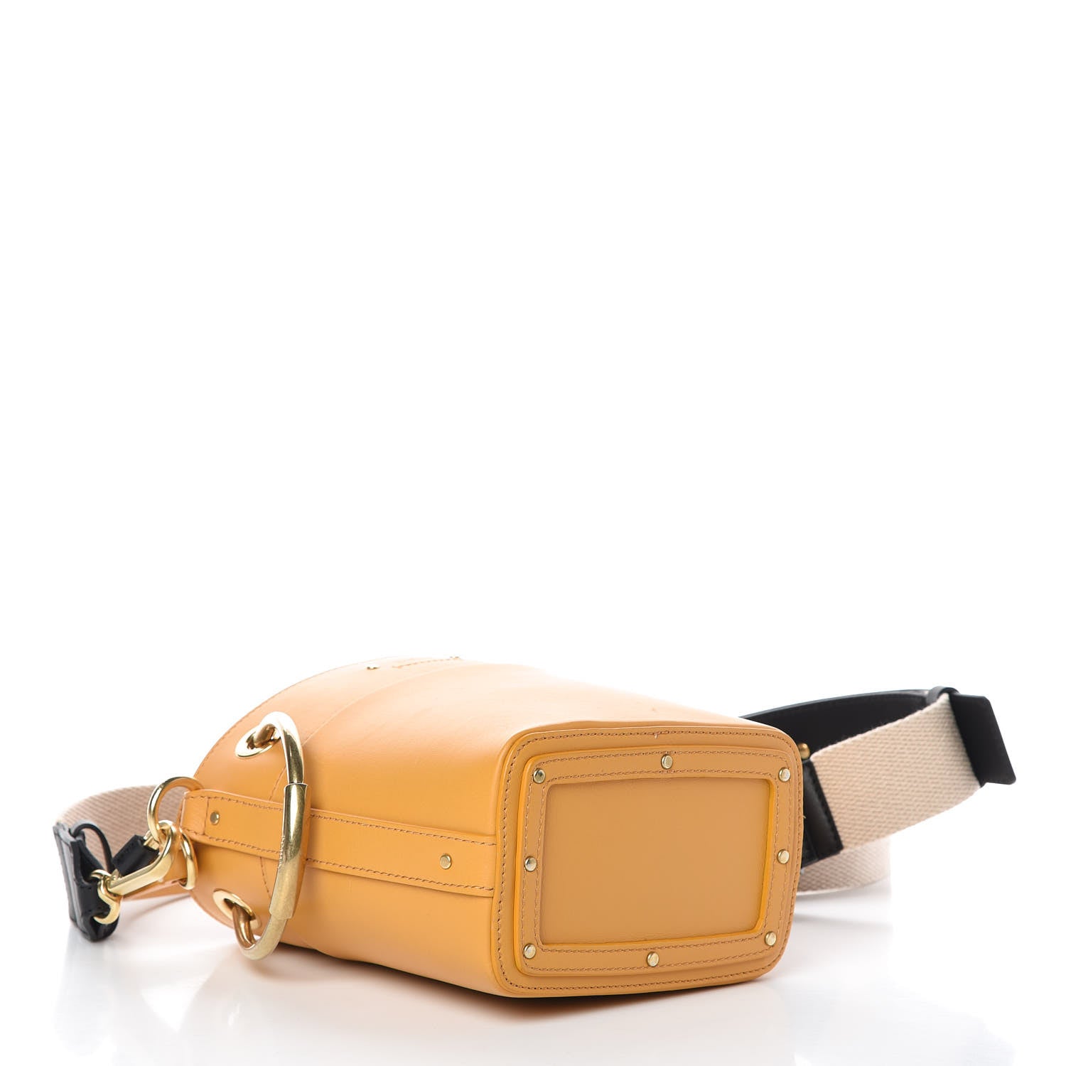 Chloe Smooth Calfskin Small Roy Bucket Bag Burning Camel 4 of 7