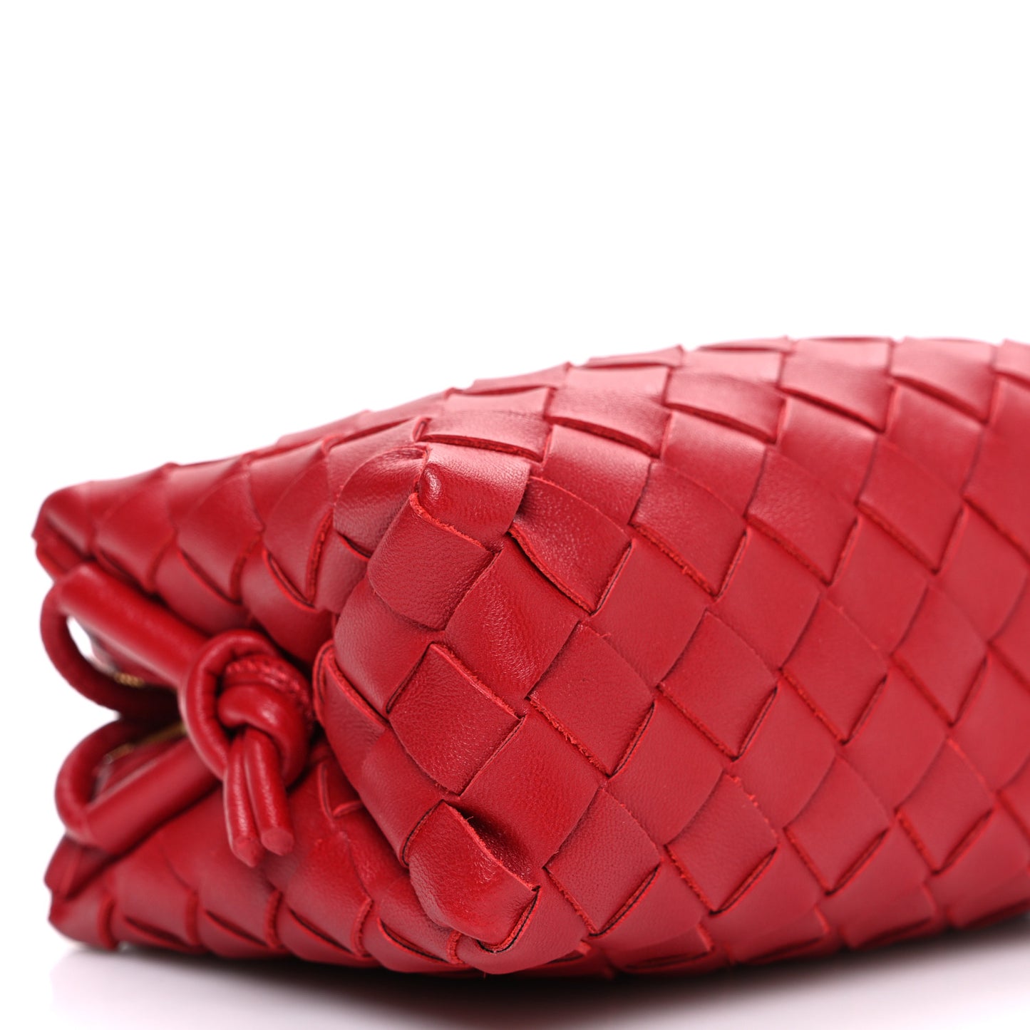 Nappa Intrecciato Mini Loop Camera Bag Apple Candy