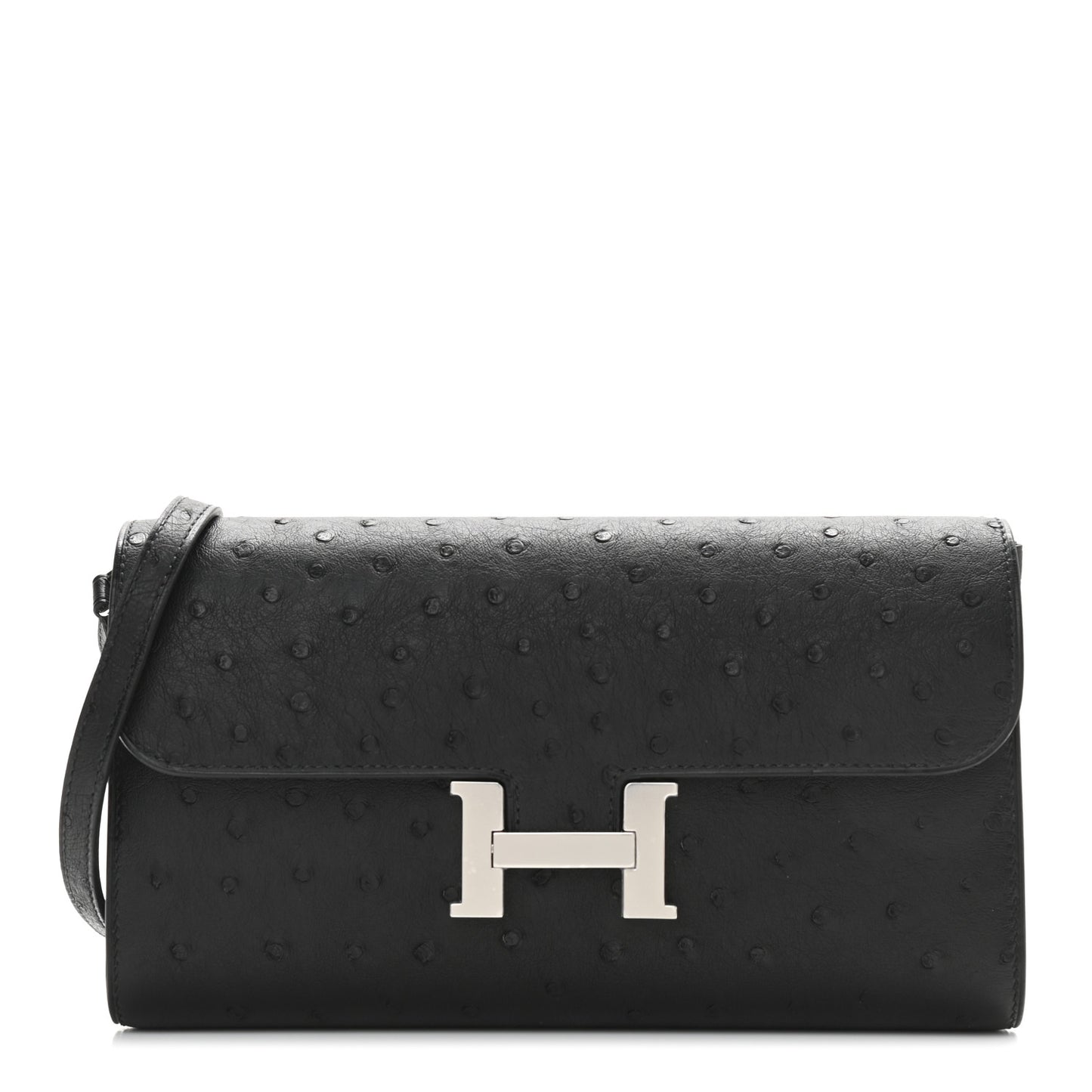 Ostrich Constance Long Wallet To Go Black