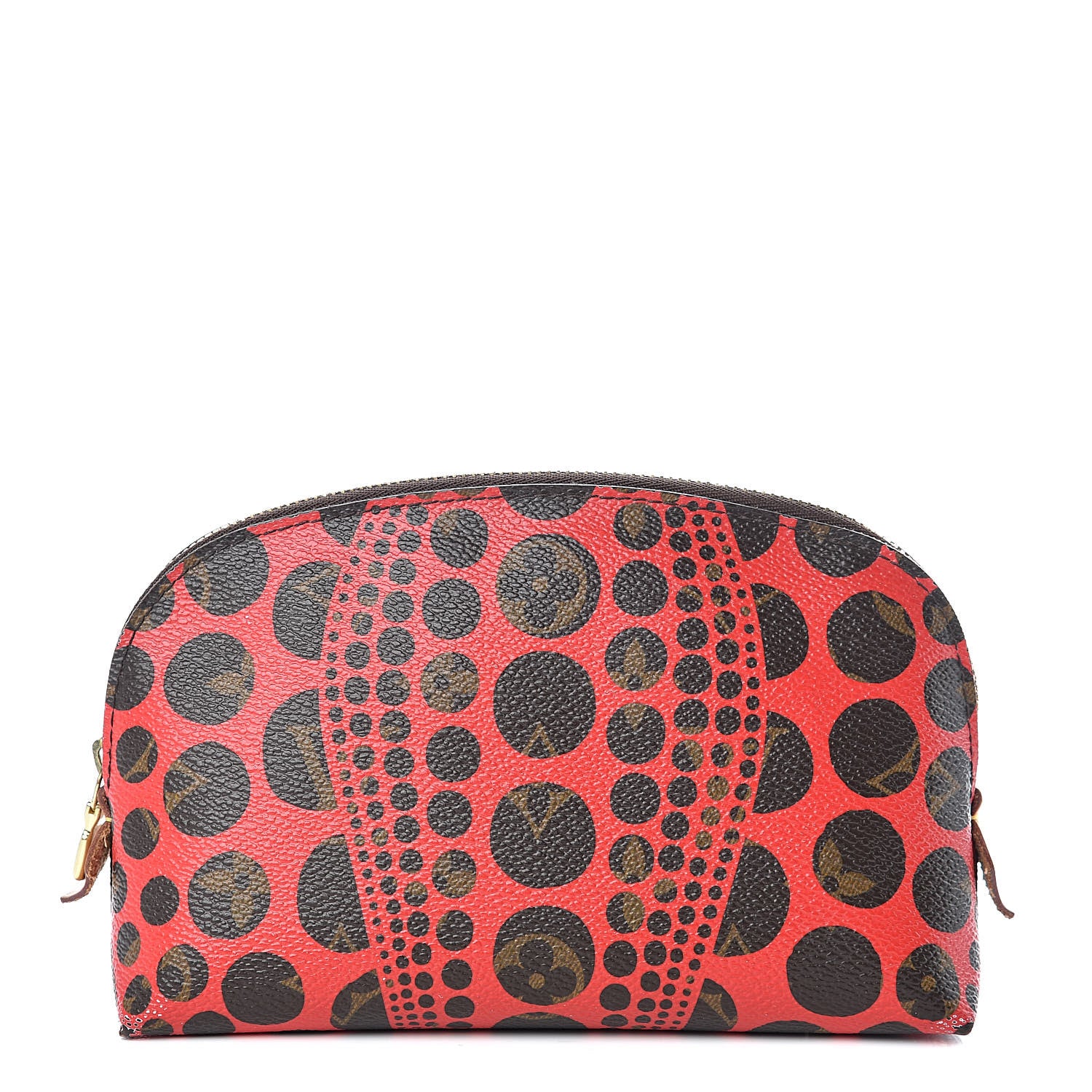 Louis Vuitton Monogram Kusama Pumpkin Dots Cosmetic Pouch Red 1 of 9