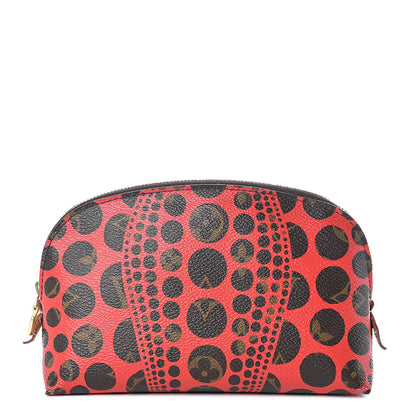 Louis Vuitton Monogram Kusama Pumpkin Dots Cosmetic Pouch Red 1 of 9