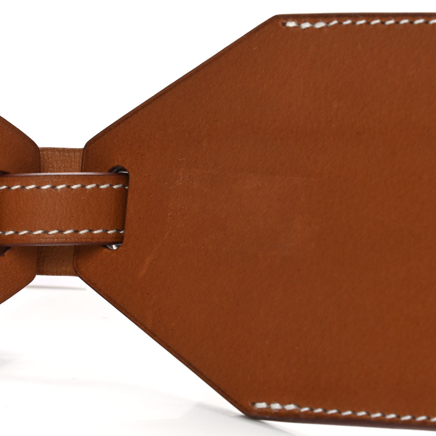 Hermes Fawn Barenia AirTag Travel Tag Fauve 6 of 6