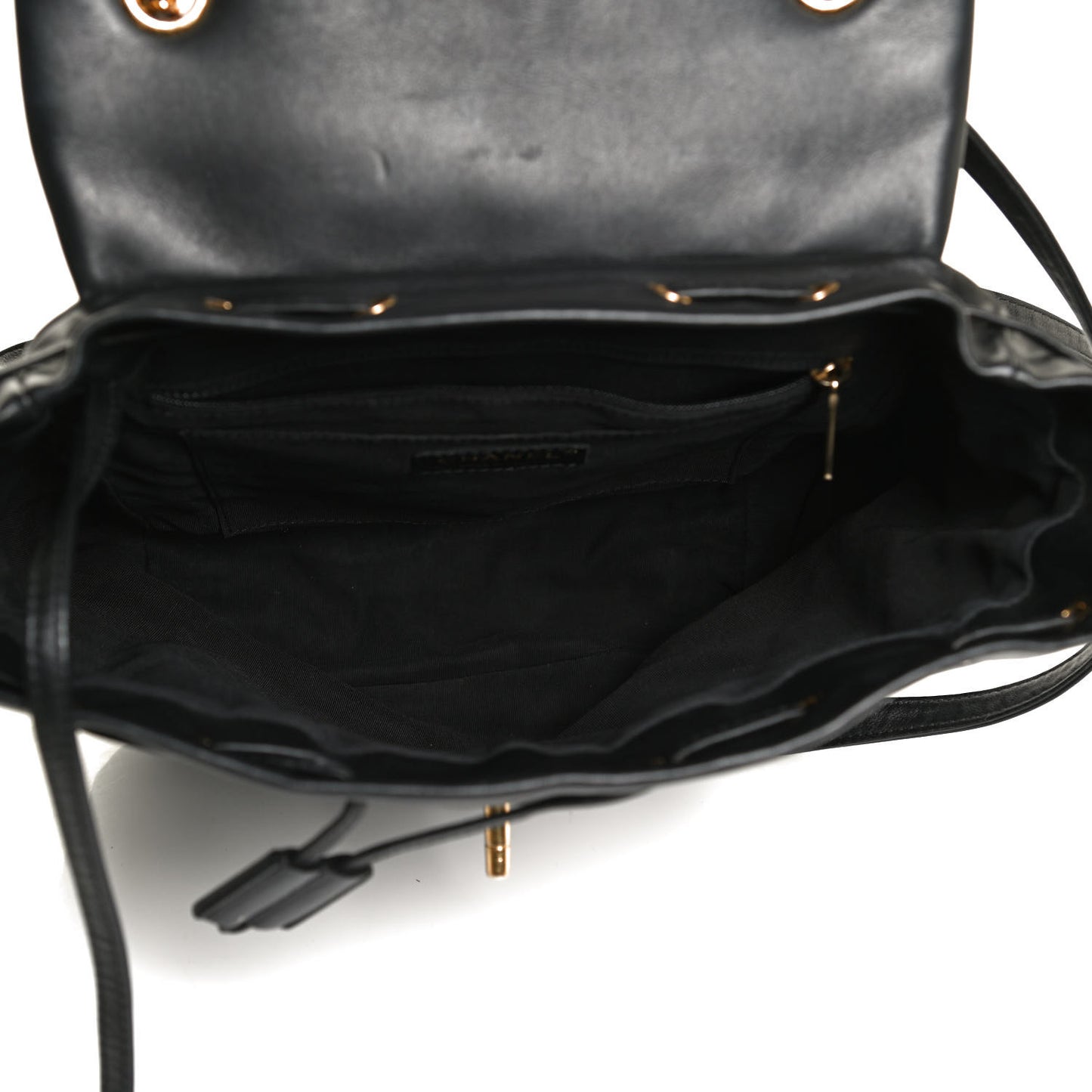 Lambskin Quilted Large Urban Spirit Backpack Black