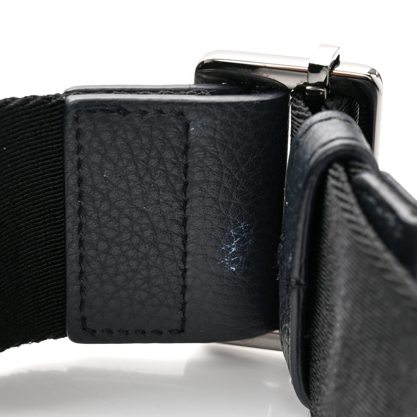 Oblique Saddle Messenger Pouch Black