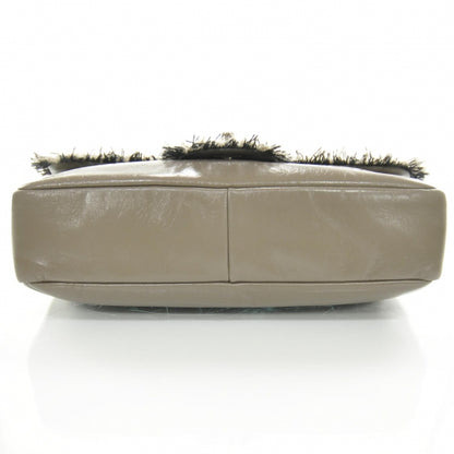 Chanel Lambskin Tweedy Flap Taupe 4 of 9