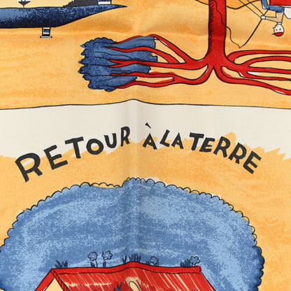 Hermes Silk Retour A La Terre Scarf 90 5 of 7