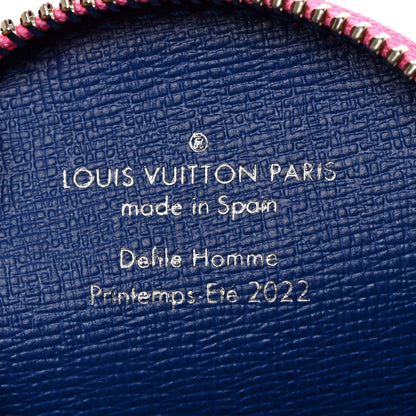 Louis Vuitton Taurillon Illusion Trio Coin Purse Bleu Rose 6 of 6