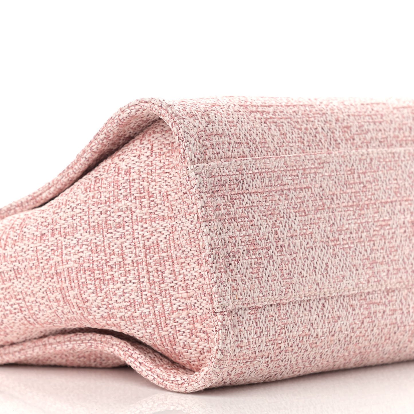 Lurex Boucle Small Deauville Tote Pink