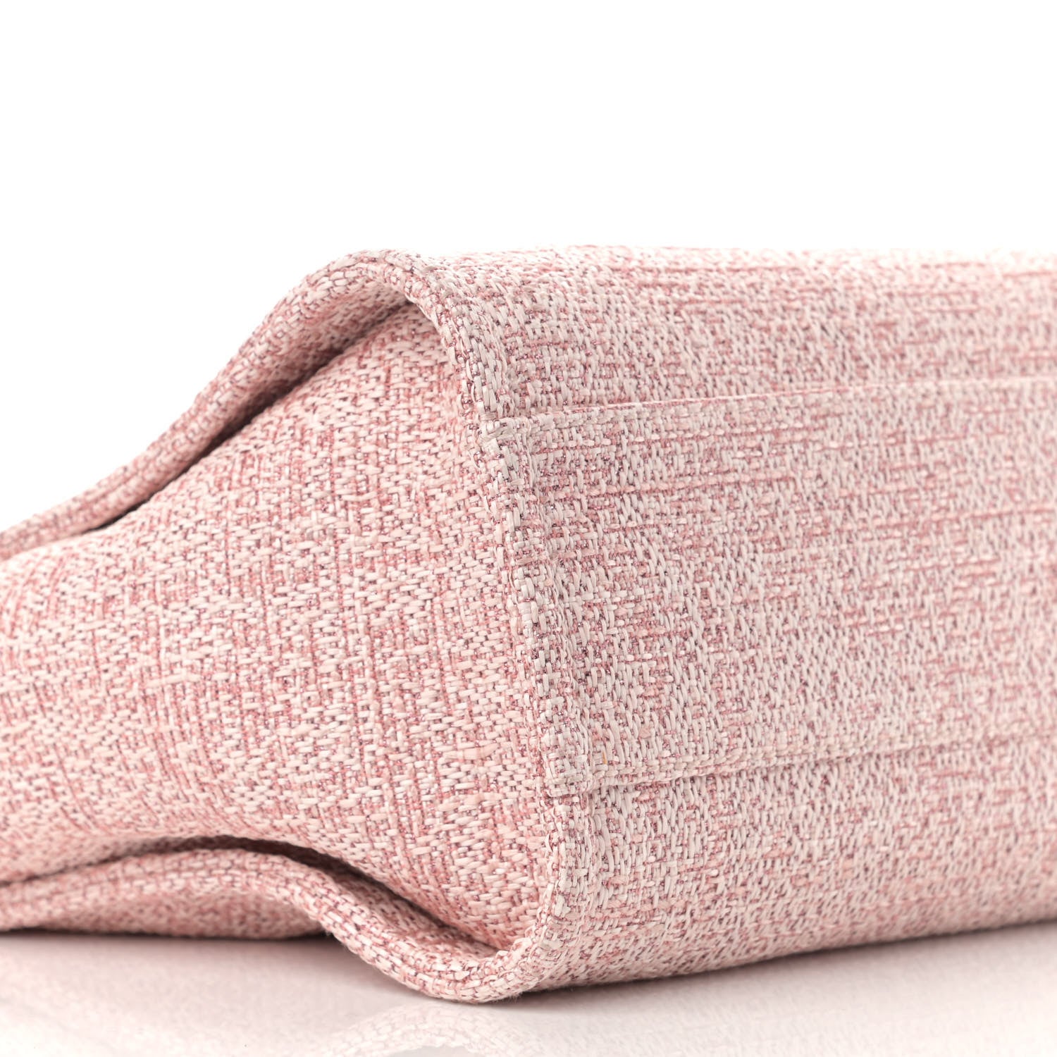 Chanel Lurex Boucle Small Deauville Tote Pink 8 of 9