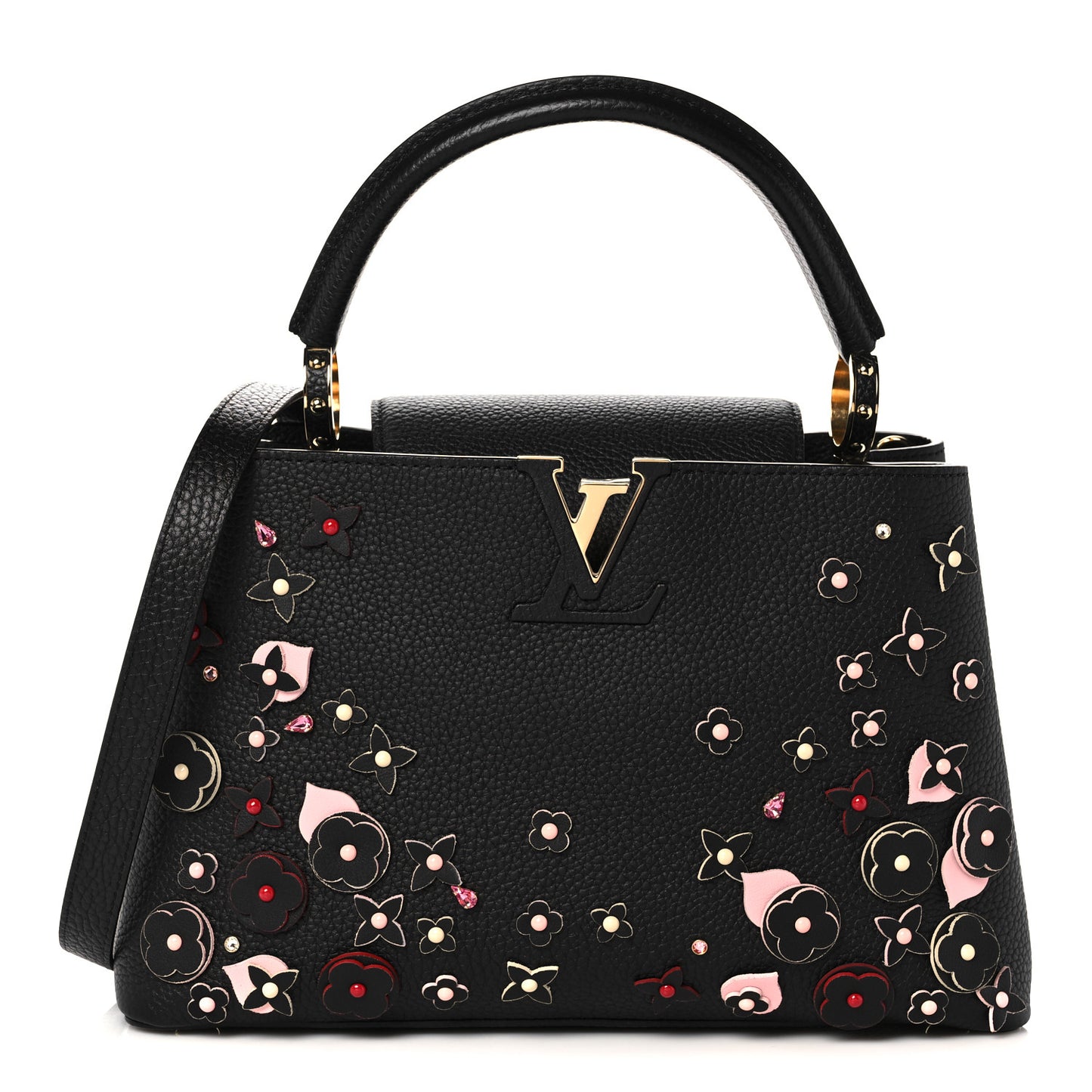 Taurillon Blooming Capucines PM Black