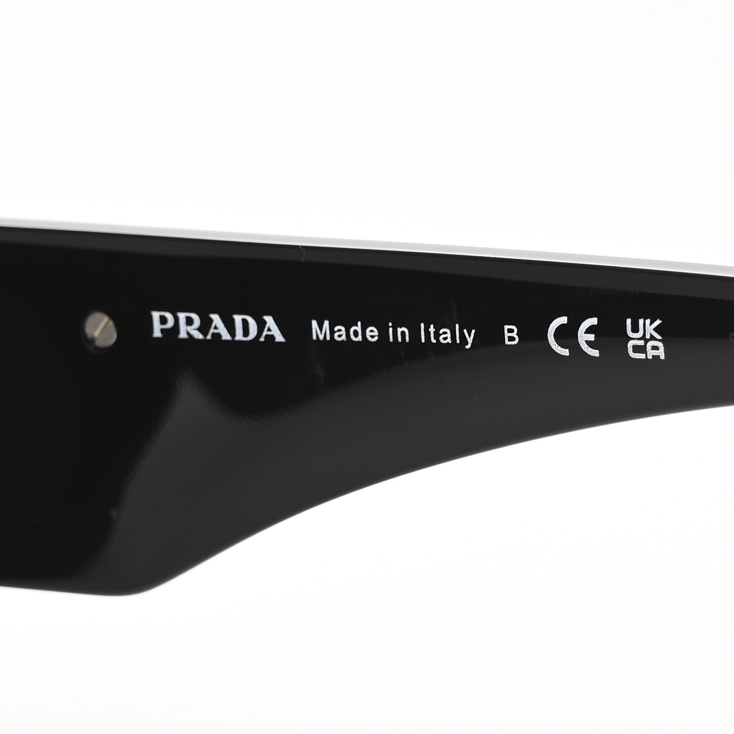 Prada Acetate Symbole Sunglasses SPR 13Z Black 5 of 8