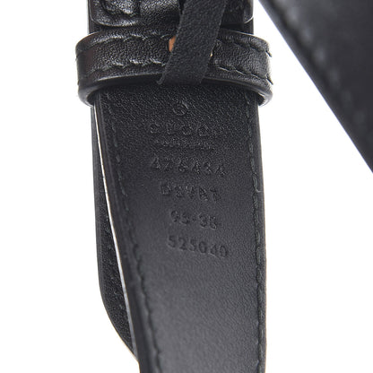 Gucci Calfskin Matelasse GG Marmont Belt Bag 95 38 Black 8 of 8