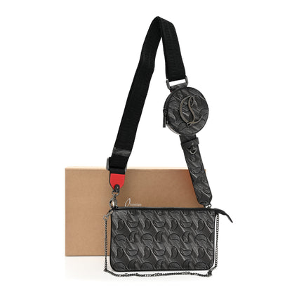 Christian Louboutin Toile Monogram Loubila Chain Hybrid Crossbody Black 9 of 9