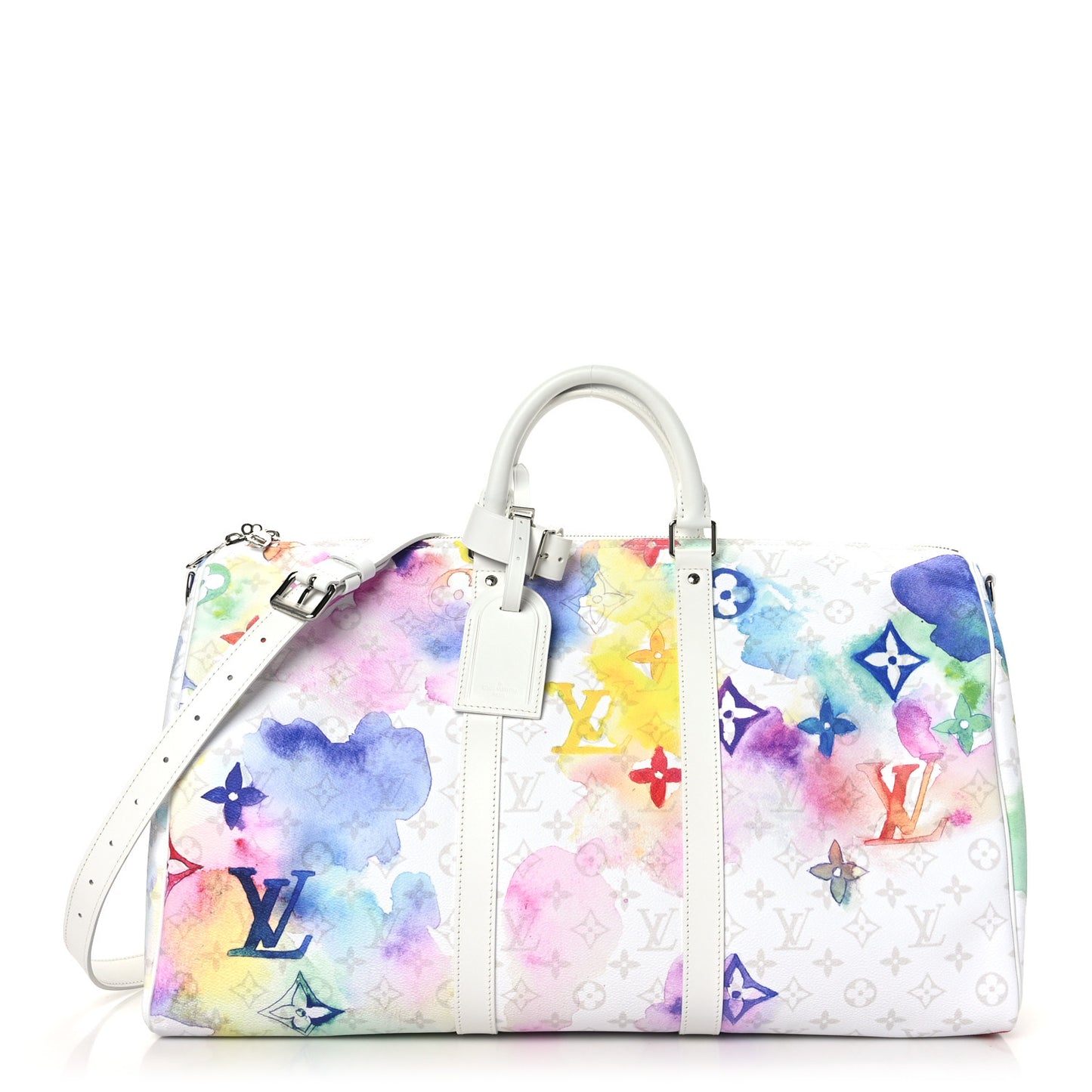 Monogram Watercolor Keepall Bandouliere 50 Multicolor