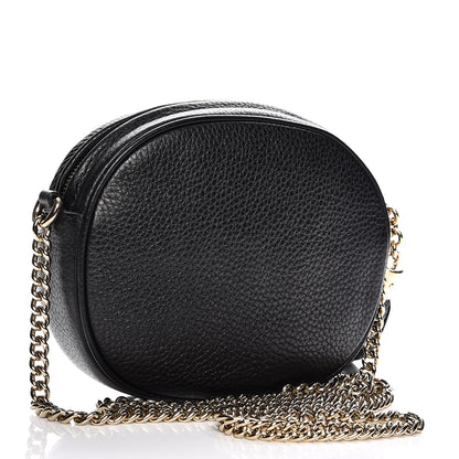 Gucci Pebbled Calfskin Mini Soho Chain Bag Black 3 of 7