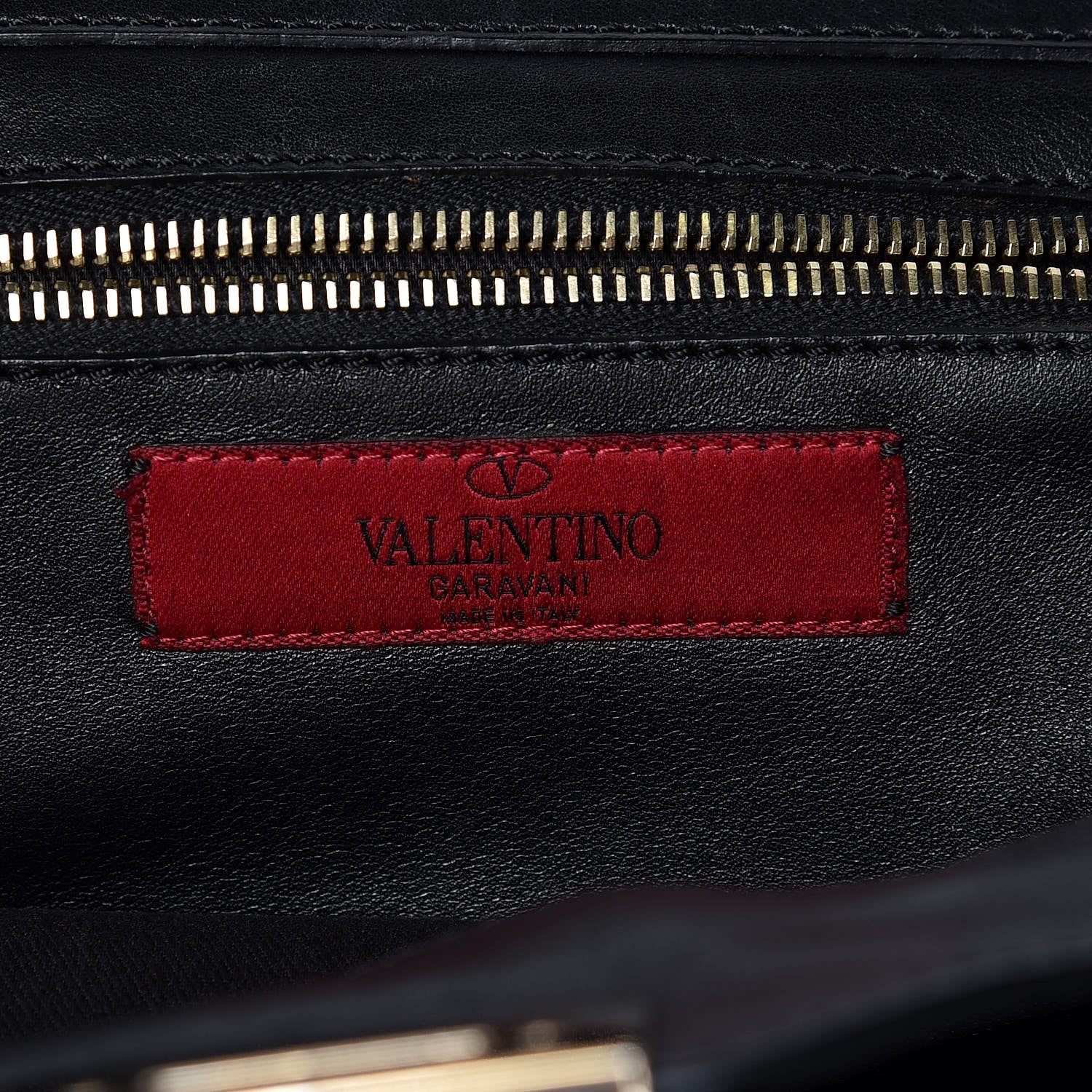 Valentino Garavani Vitello Small Rockstud Tote Black 6 of 8