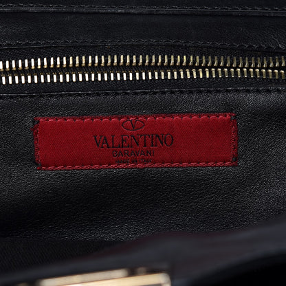 Valentino Garavani Vitello Small Rockstud Tote Black 6 of 8