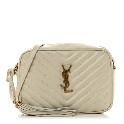 Saint Laurent Calfskin Matelasse Monogram Lou Camera Bag Crema Soft 1 of 8