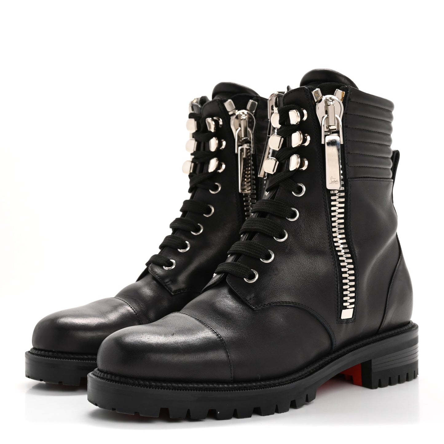 Calfskin Quilted En Hiver Boots 36.5 Black