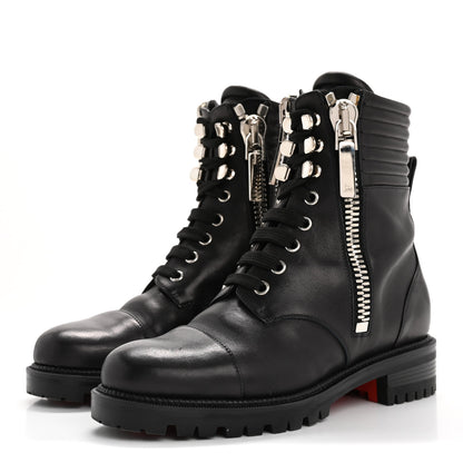 Christian Louboutin Calfskin Quilted En Hiver Boots 36.5 Black 5 of 14