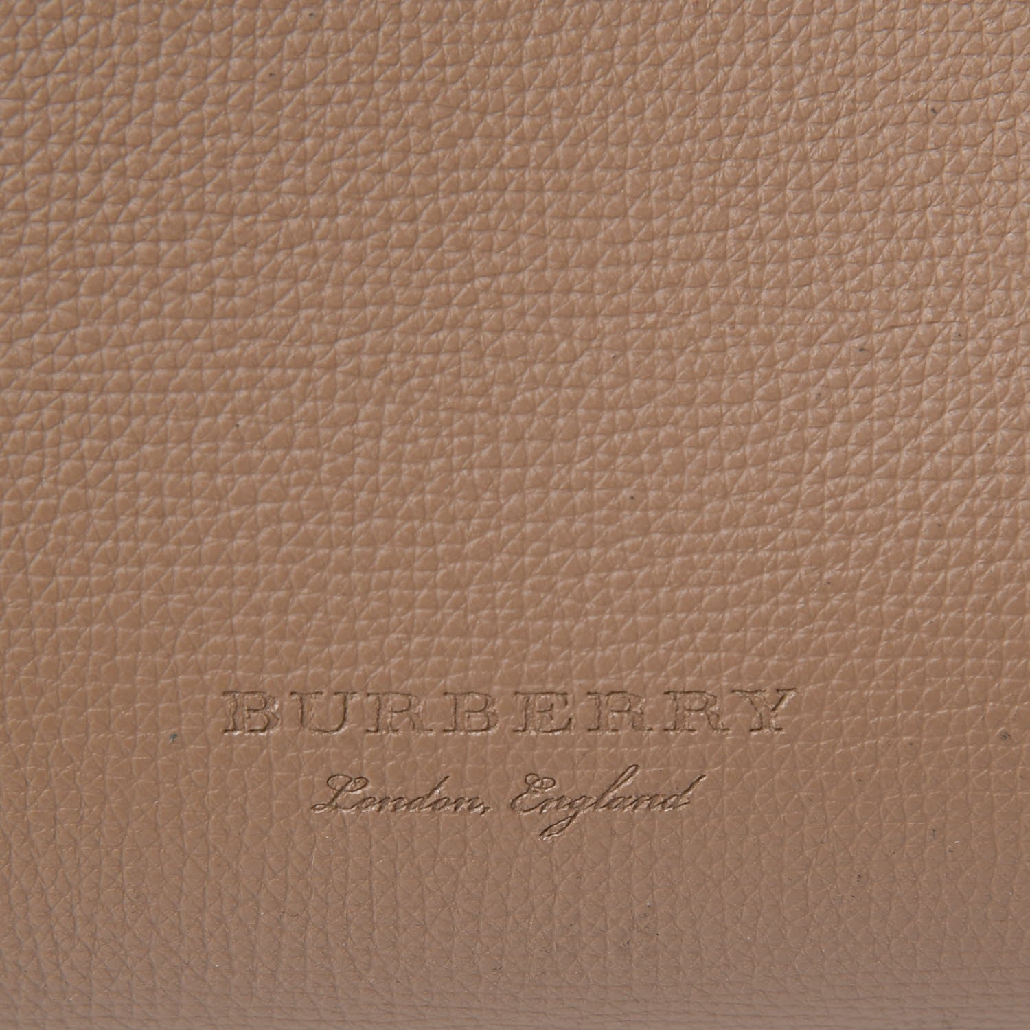 Burberry Grainy Calfskin Haymarket Check Medium Reversible Tote Mid Camel 11 of 13