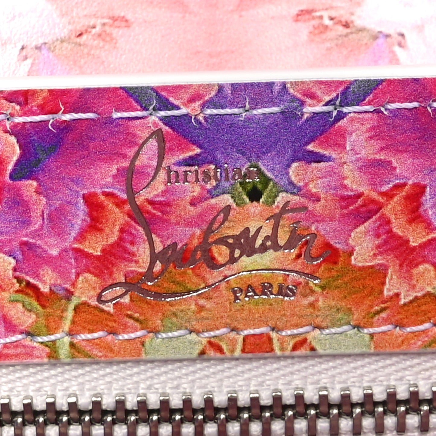 Calfskin Crystal Blooming Loubi54 Crossbody Multicolor