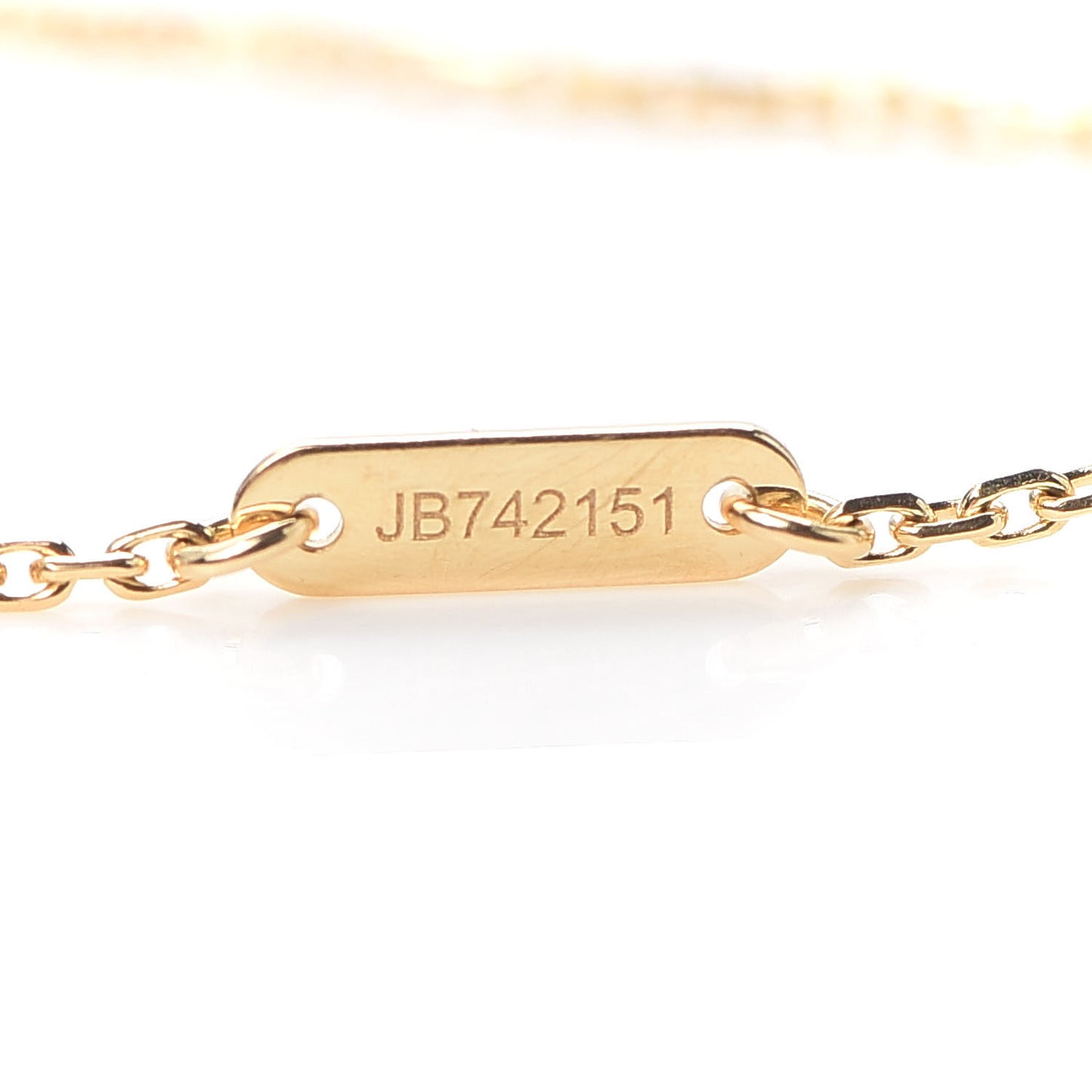 18K Yellow Gold Mother of Pearl Sweet Alhambra Bracelet