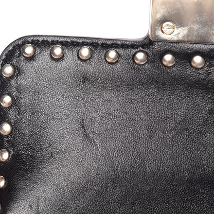 Valentino Garavani Lambskin ZiggyStud Rockstud Convertible Crossbody Belt Bag Black 8 of 12