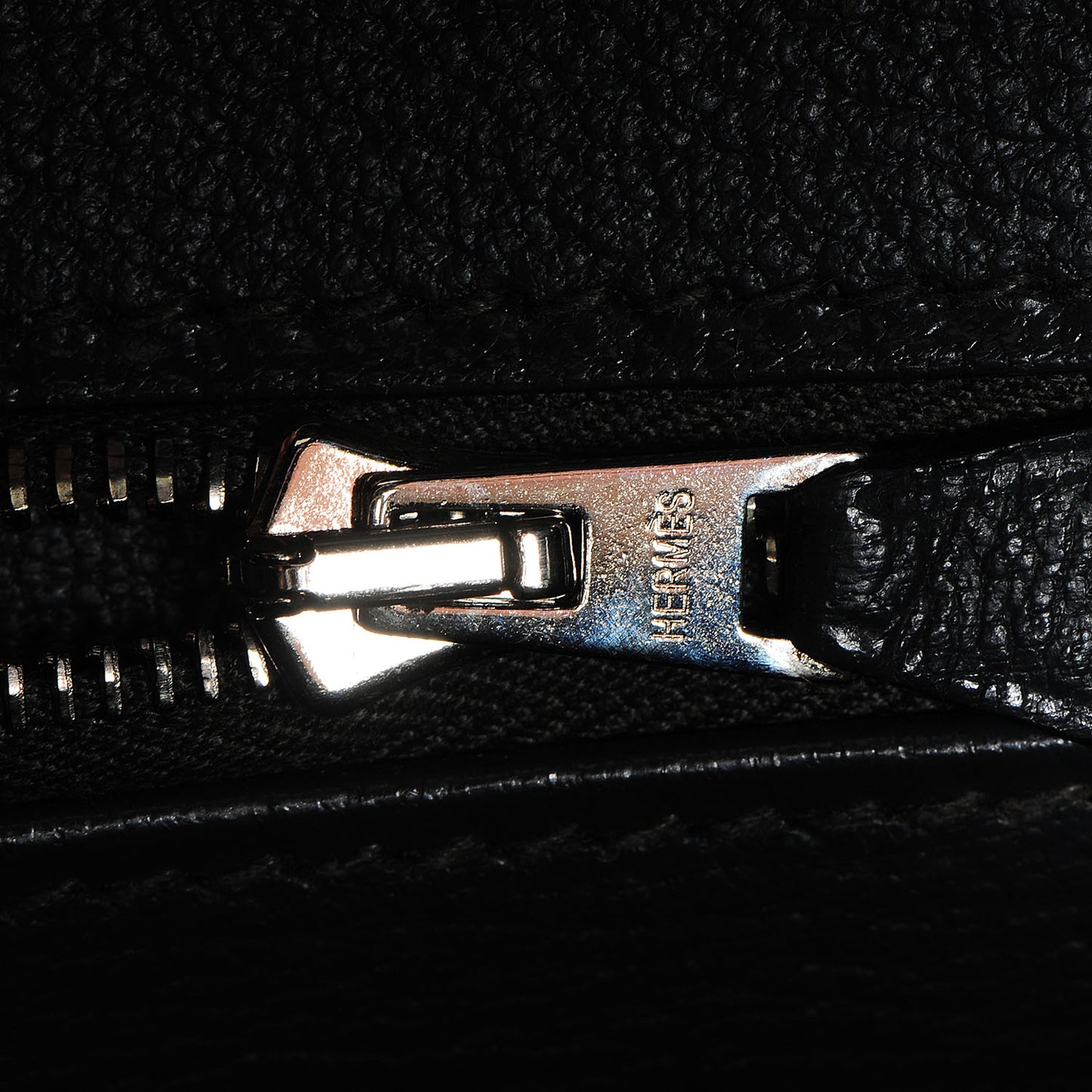 Taurillon Clemence Horseshoe Birkin 30 Gris Tourterelle and Black