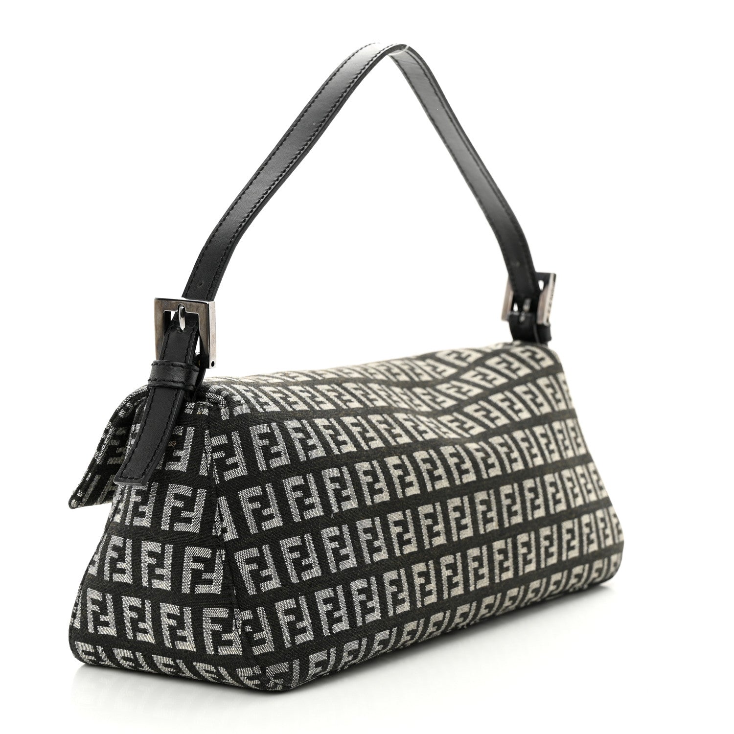 Fendi Zucchino Baguette Black 3 of 11
