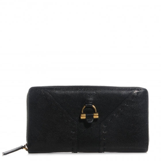 Saint Laurent Leather Muse Zip Around Wallet Black 1 of 8