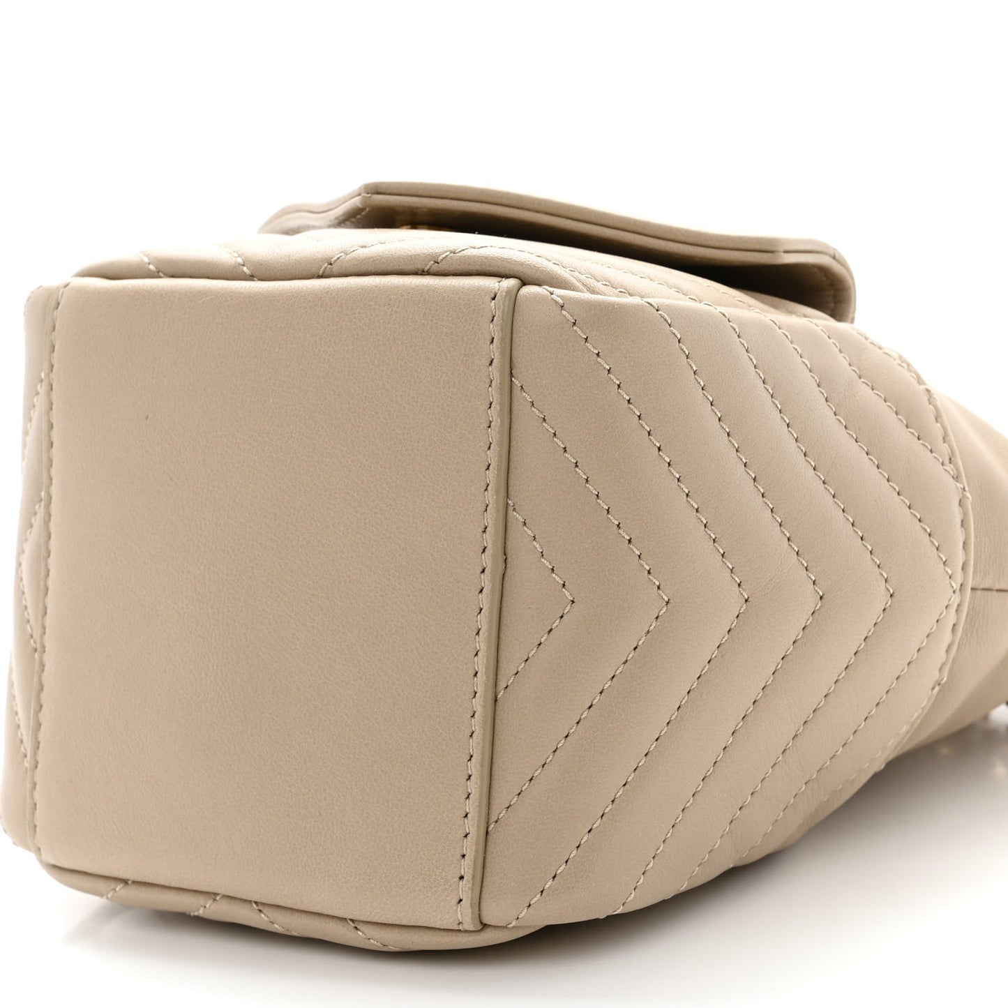 Lambskin Matelasse Monogram Joe Nano Bucket Bag Beige