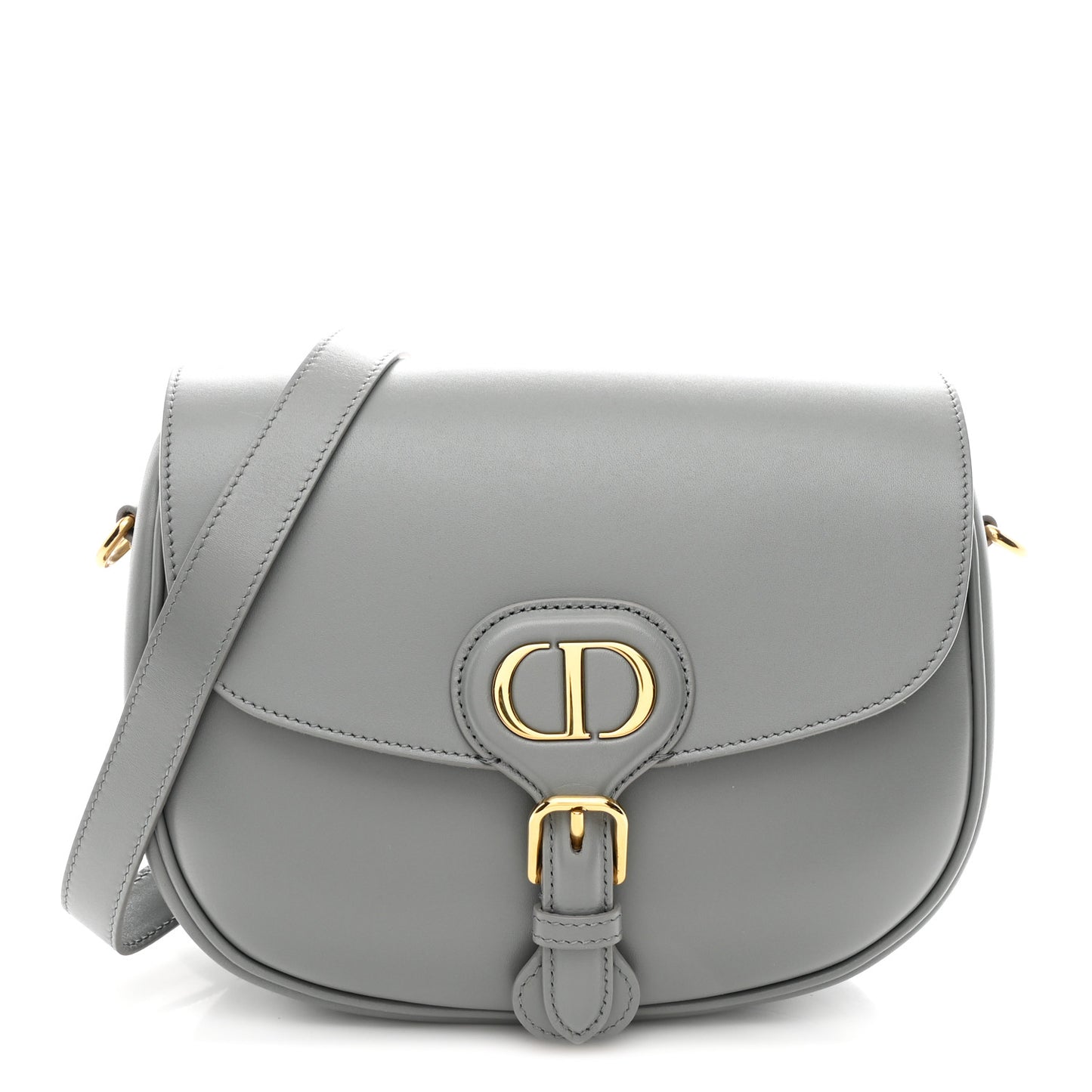 Box Calfskin Medium Bobby Flap Gray