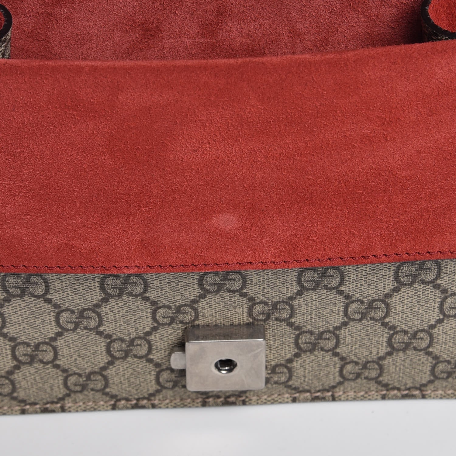 Gucci GG Supreme Monogram Mini Dionysus Shoulder Bag Hibiscus Red 9 of 9