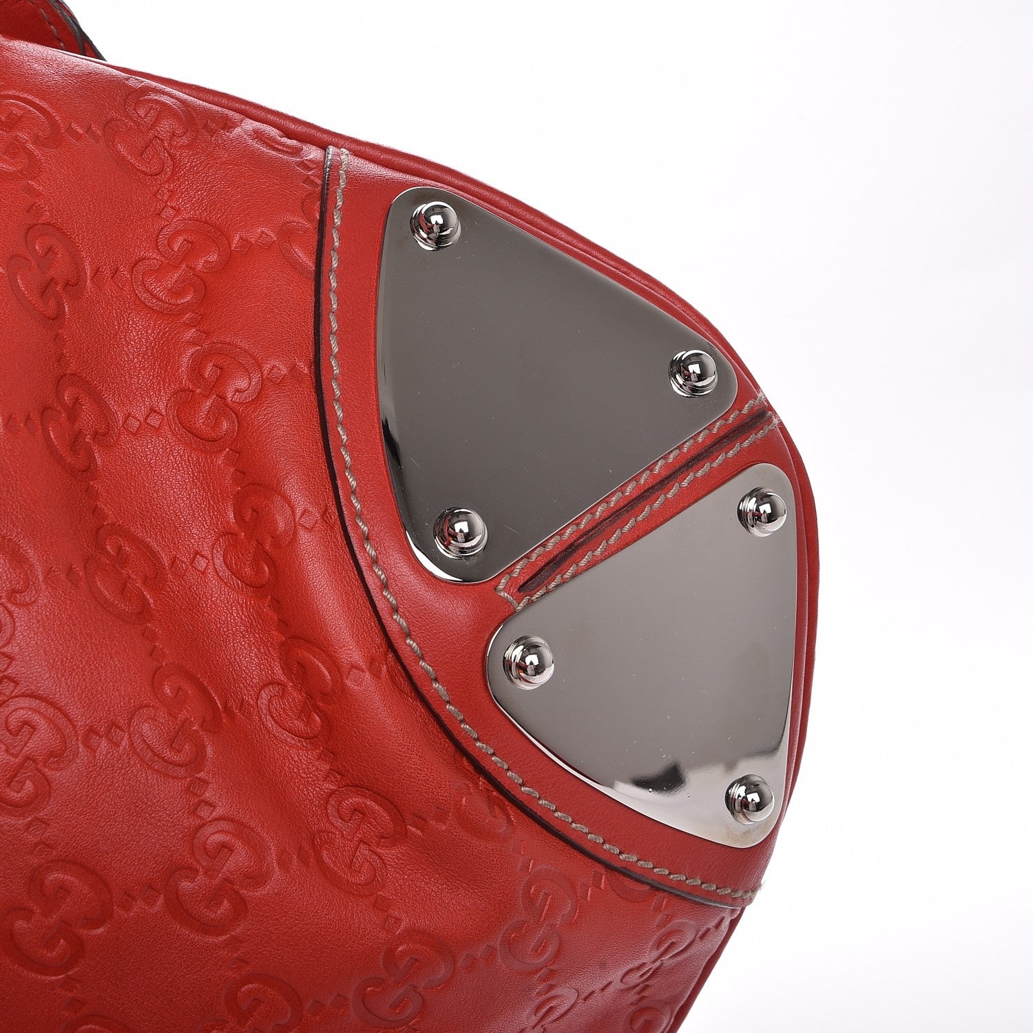 Gucci Guccissima Medium Indy Top Handle Hobo Red 18 of 22