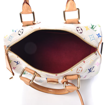 Louis Vuitton Monogram Multicolor Speedy 30 White 9 of 25