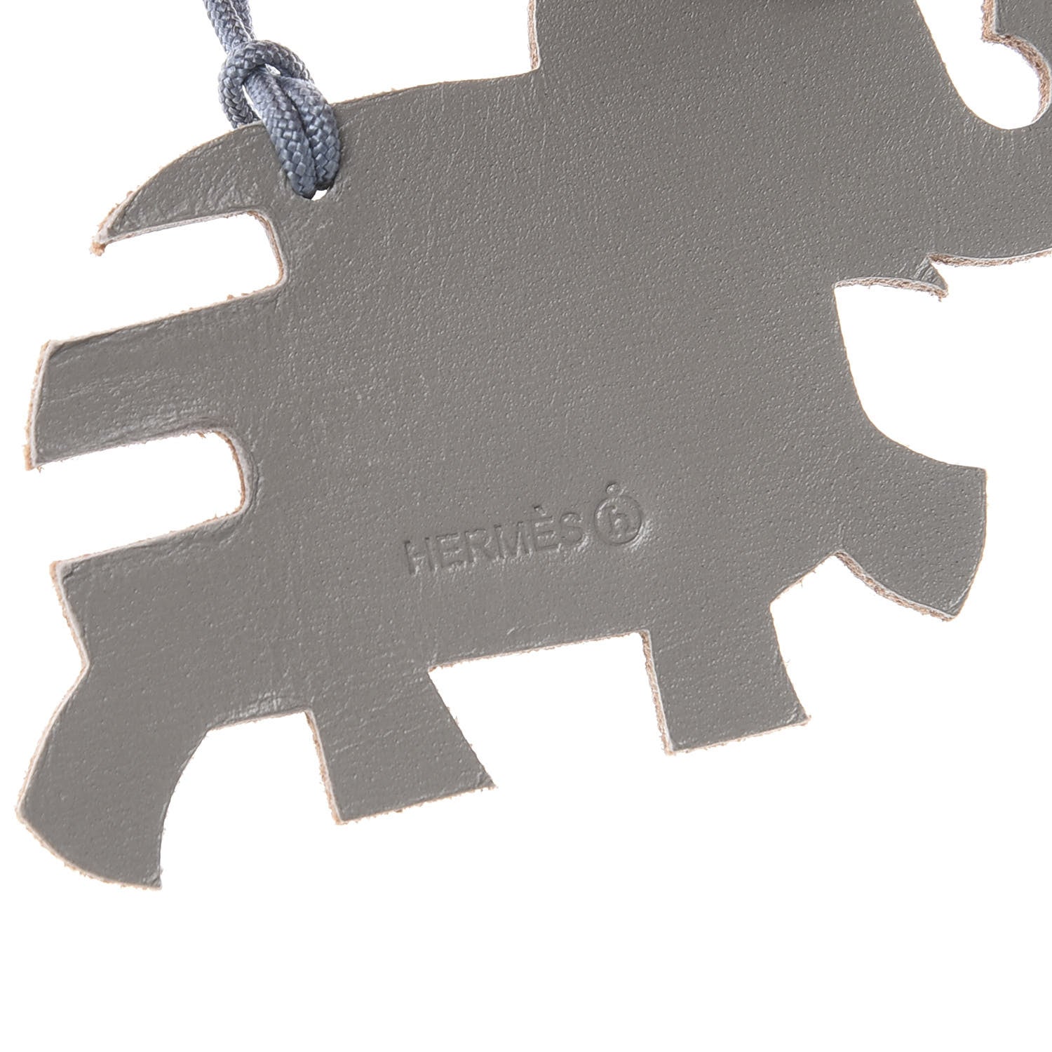Hermes Crocodile Epsom Tadelakt Petit H Flying Elephant Ornament Charm 9 of 12