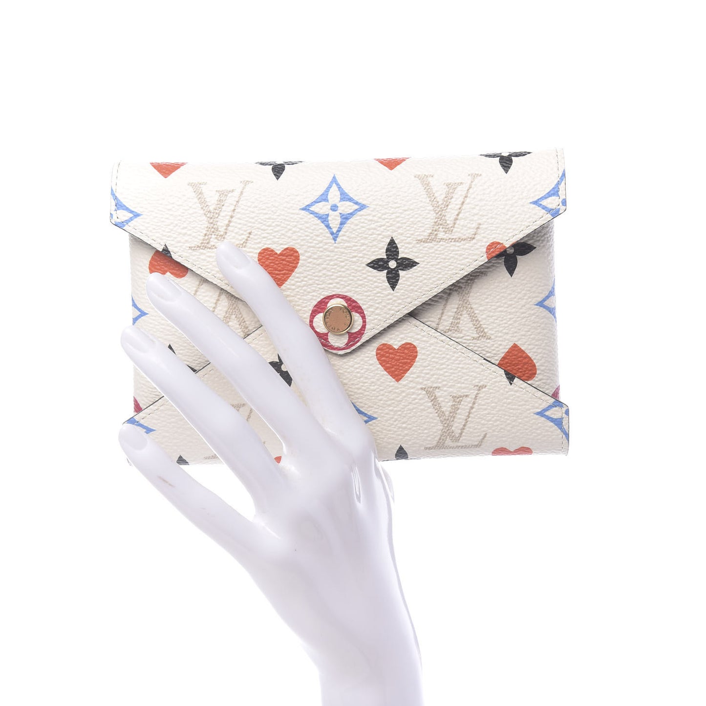 Game On Medium Kirigami Pochette White