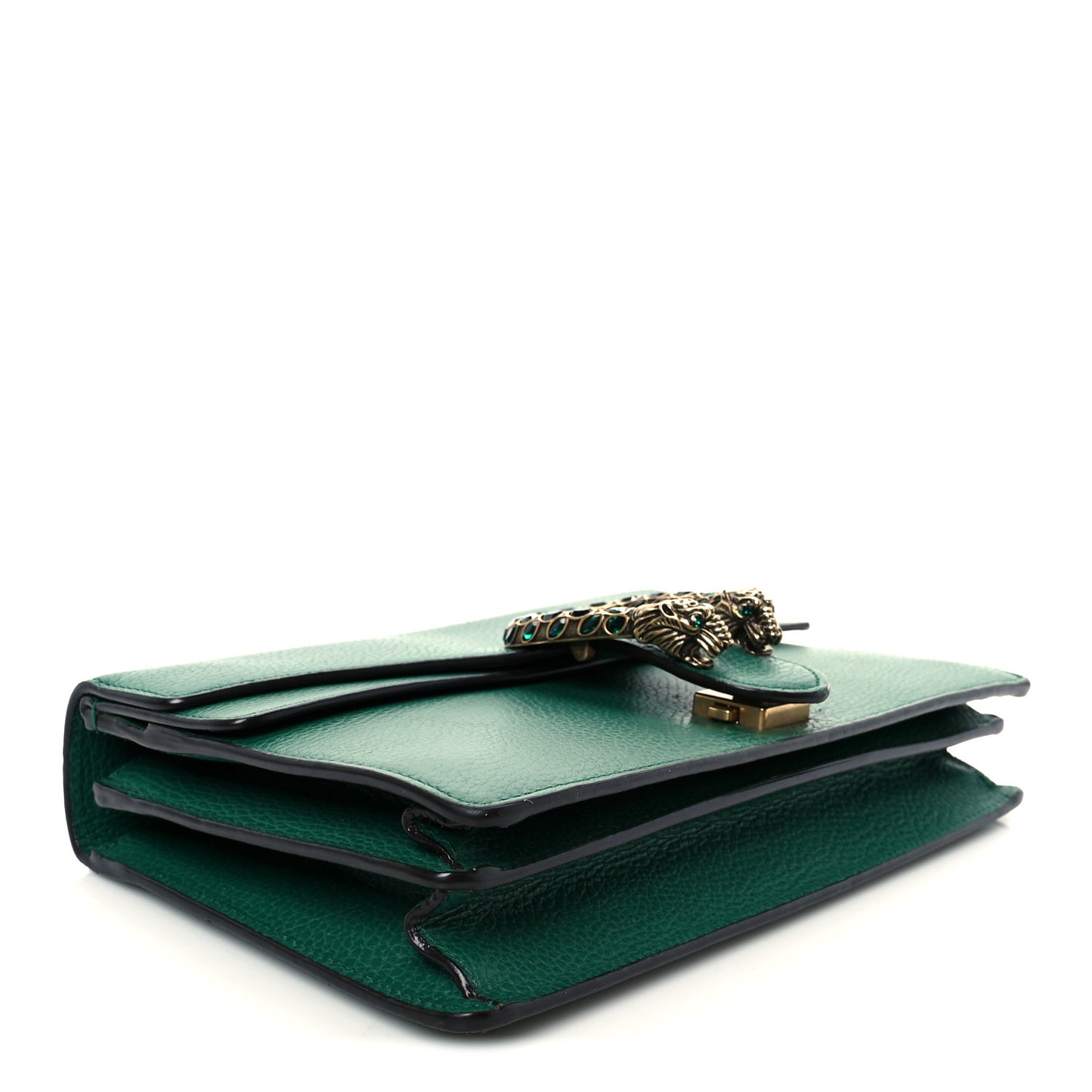 Pebbled Calfskin Small Dionysus Shoulder Bag Emerald
