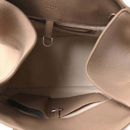 The Row Matte Grained Calfskin Soft Margaux 15 Dark Taupe 5 of 9
